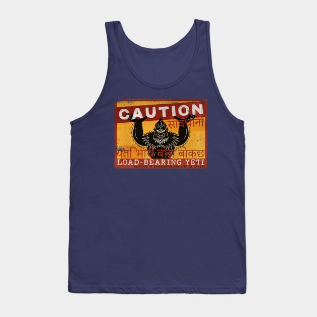 Load-Bearing Yeti Tank Top by ThemeParkPreservationSociety